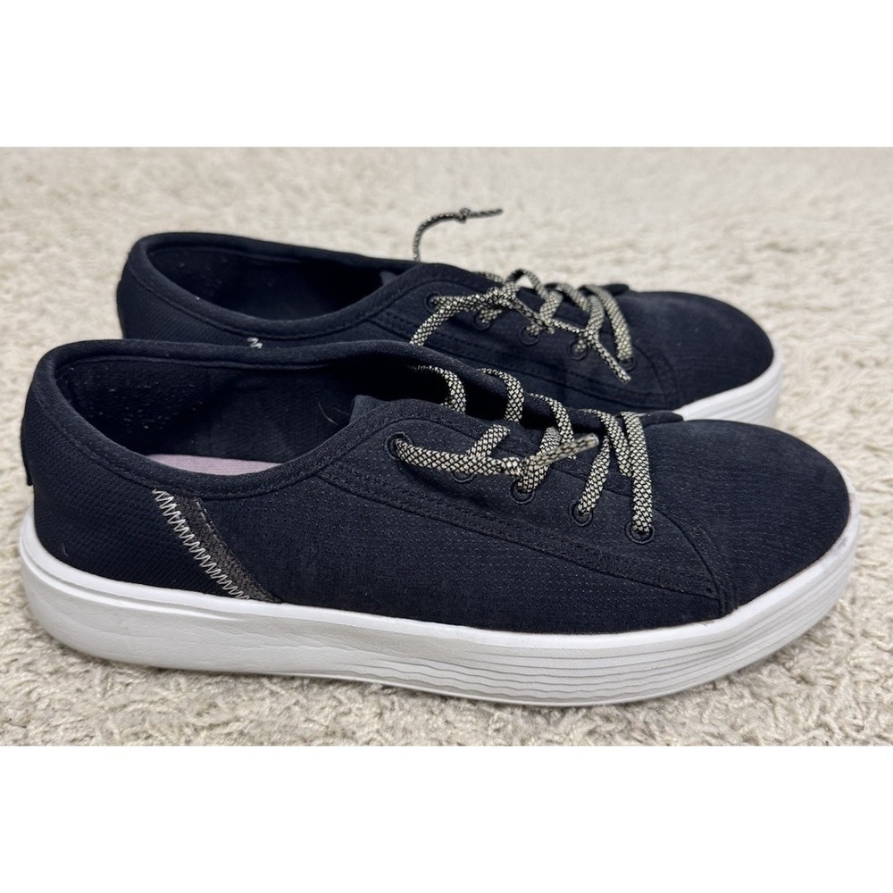 Hey Dude Cody Craft Sneakers Black Canvas Shoes Women's 8‎ Lightweight Comfort - Picture 4 of 12